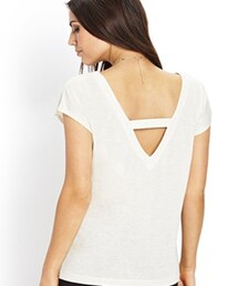 FOREVER 21 | カットアウトバックTシャツ(Tシャツ/カットソー)