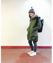 閉めたらこんな感じ | モッズコート