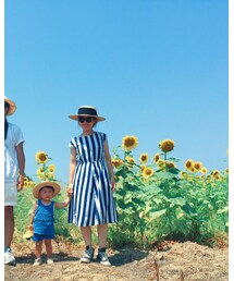 家族で青×白×麦わら帽子♡ | その他