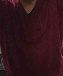 古着 | ボルドーのニット(ニット/セーター)