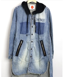 HIRO | フード付きのロングシャツ(シャツ/ブラウス)