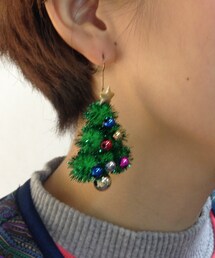ブランド不明 | クリスマスツリーピアス(ピアス（両耳用）)