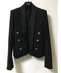 BALMAIN HOMME | ダブルピンボタンショールジャケット(テーラードジャケット)