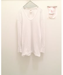 VINTAGE | 東ドイツ軍 / Uネックアンダーシャツ(Tシャツ/カットソー)