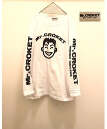 Mr.CROKET | 80's ミスターコロッケ / 袖プリントロンT(Tシャツ/カットソー)