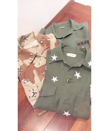 ミリタリーリメイクシャツ(ミリタリージャケット)