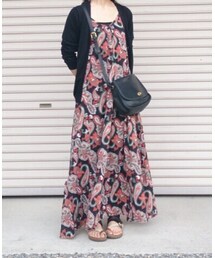 ペイズリー柄ワンピース(ワンピース)