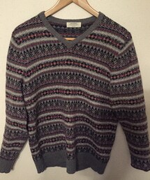 不明 | フェアアイル柄ニット(ニット/セーター)