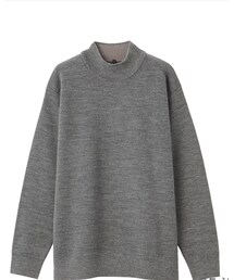 無印良品 | ウール混ダブルフェイスハイネックセーター XL(ニット/セーター)