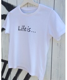 ThreeArrows | Life is...ロゴTシャツ(Tシャツ/カットソー)