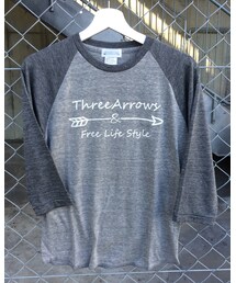 ThreeArrows | ThreeArrowsラグラン七分Tシャツ(Tシャツ/カットソー)