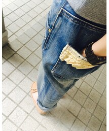 franchelippee | うしろぽっけにレースのフリル♡(デニムパンツ)