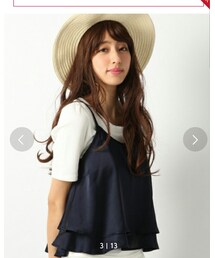 Heather | サテンティアードキャミ 712913(キャミソール)