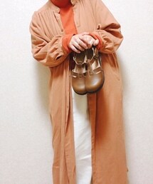 Samansa Mos2 blue | シャツワンピース