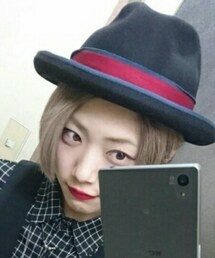 バイカラーベルトエッジアップ中折れ | ハット