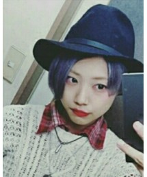 ベルト付フェルトつば広中折れ | ハット