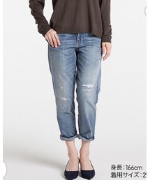 UNIQLO | スリムボーイフレンドフィットアンクルジーンズ23インチ(デニムパンツ)