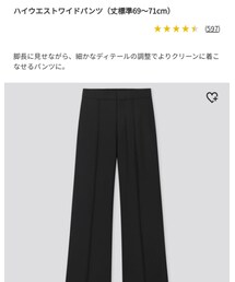 UNIQLO | ハイウエストワイドパンツ(パンツ)