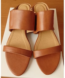 aquagirl shoes | aquagarage アクアガレージ サイドゴア インヒール つっかけサンダル39 (サンダル)