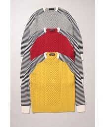 PHENOMENON | CREW NECK BORDER KNIT(ニット/セーター)