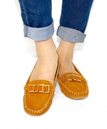 ANAP | リアルレザーモカシン(モカシン/デッキシューズ)