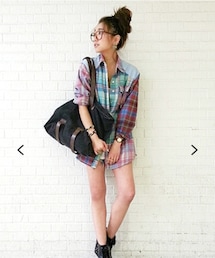 Ungrid | チェックルーズシャツ(シャツ/ブラウス)