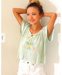 ANAP | 刺繍トップス(Tシャツ/カットソー)