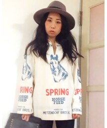 SELECT. | ヴィンテージプリントチュニック(Tシャツ/カットソー)