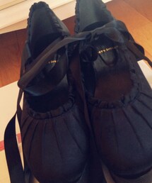 merry jenny | サテンリボン付きシューズ(バレエシューズ)