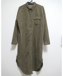 no brand | シャツワンピース