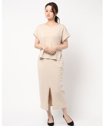 E hyphen world gallery | ワンピ見えタイトスカートセットアップ(セットアップ)