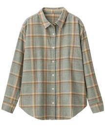 GU(ジーユー)フランネルチェックシャツ(長袖)C(シャツ/ブラウス)