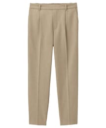 GU | GU（ジーユー）起毛タックテーパードパンツ(その他パンツ)