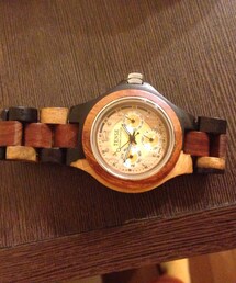 時計 木目(アナログ腕時計)