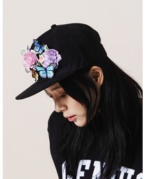 CHOKONTE | FLOWER PATCHED SNAPBACK (キャップ)