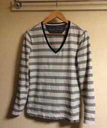 Banana Republic | ボーダーVネックTシャツ(Tシャツ/カットソー)