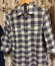 GAP | 七分袖チェックシャツ(シャツ/ブラウス)