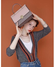 TOPKAPI | バイカラートップハンドル2wayバッグ(ハンドバッグ)