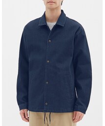 GU | デニムコーチジャケット/サイズL(デニムジャケット)