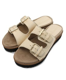 LAOCOONTE　ハラコ2ストラップサンダル(サンダル)