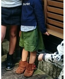 coen | 【coen kids】チノキュロットパンツ（100～150cm)(その他パンツ)