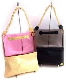 ajew | クリア×クロコバッグ(クラッチバッグ)