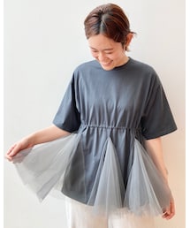 【ダブルチュールTシャツ】 ¥14,300税込 | Tシャツ/カットソー
