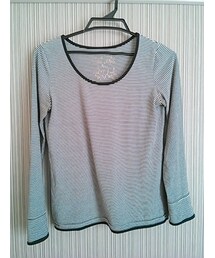 ボーダー長袖Tシャツ(Tシャツ/カットソー)