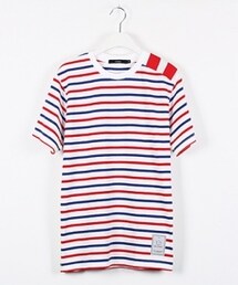 RACLIQUE | Chain stitch stripe T-shirt(Tシャツ/カットソー)