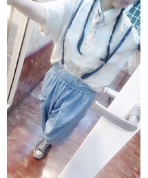 スピンズ / デニムサルエルパンツ(デニムパンツ)