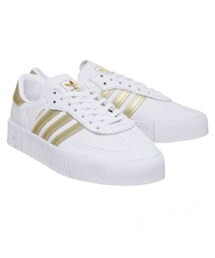 adidas | adidas originals samba rose trainers in white and gold（US5）(シューズ)