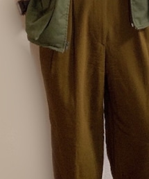 used | ツータックスラックス 【Color：オリーブドラブ】【¥7000】(スラックス)