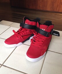 SUPRA FOOTWEAR | BLEEKER -RED × BLACK-(スニーカー)