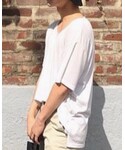 GU(ジーユー)の「トップス(Tシャツ/カットソー)」